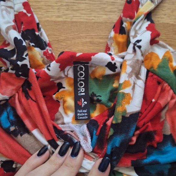 Floral mini dress - Picture 4 of 6